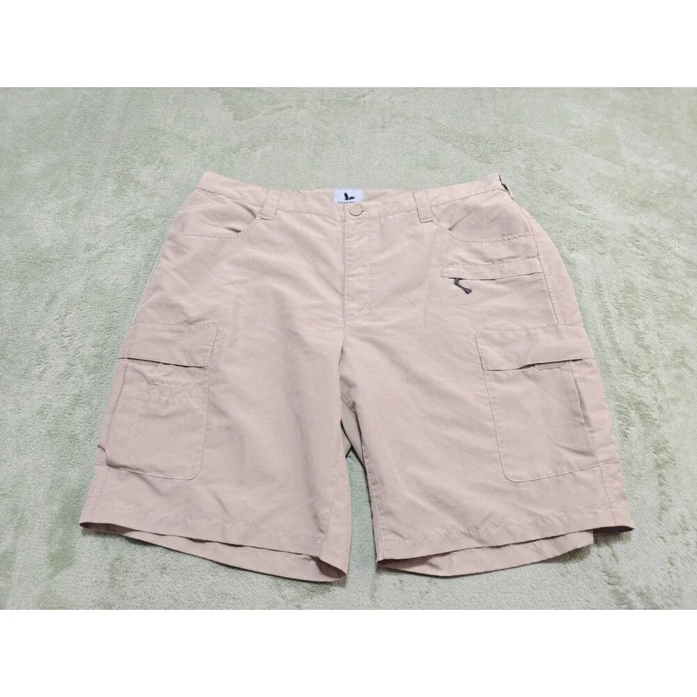 Field & Stream Shorts Mens 2XL Khaki Quick Dry Ripstop Cargo Fishing Utility